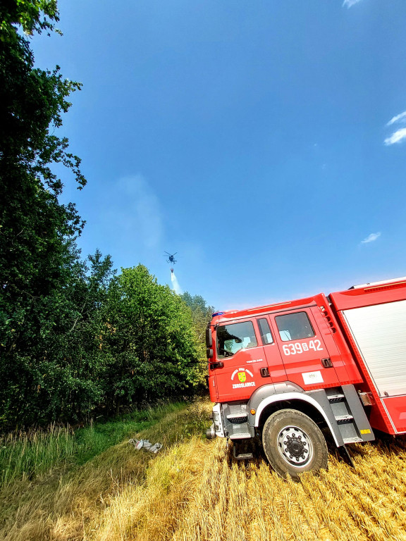 Z pożarem walczyło kilkudziesięciu strażaków i helikopter