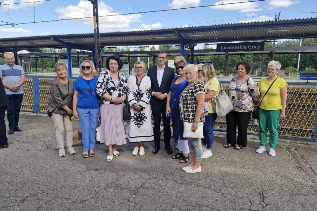 Mateusz Morawiecki w Tarnowskich Górach bronił PKP Cargo