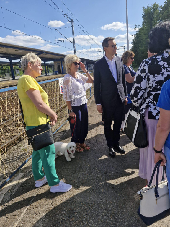 Mateusz Morawiecki w Tarnowskich Górach bronił PKP Cargo