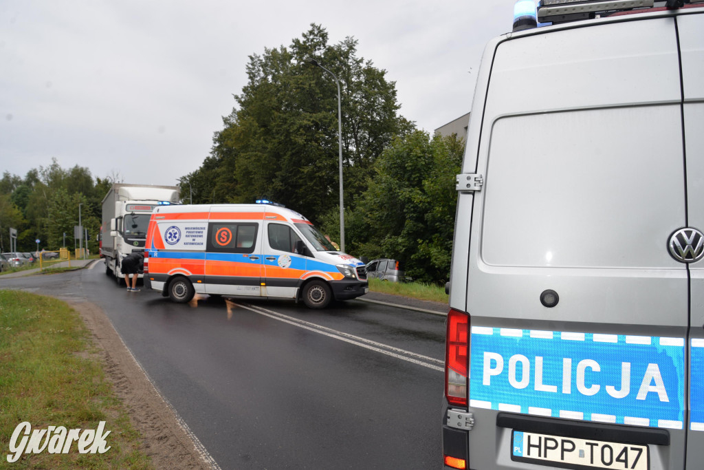 Tarnowskie Góry, obwodnica. Zderzenie z ciężarówką