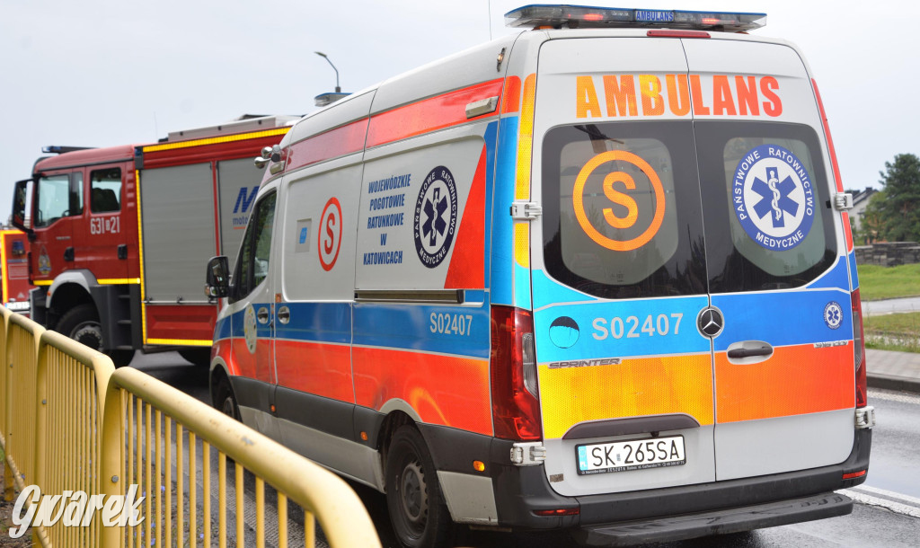 Tarnowskie Góry, obwodnica. Zderzenie z ciężarówką