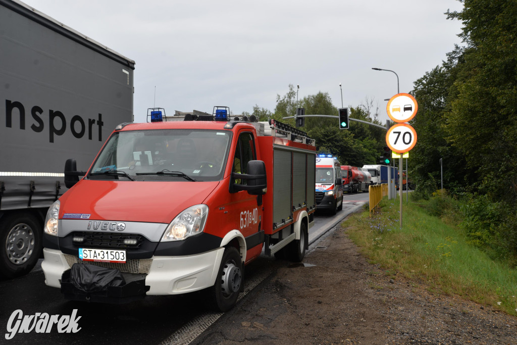 Tarnowskie Góry, obwodnica. Zderzenie z ciężarówką