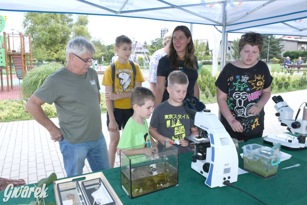 Czystsza Szarlejka, mikroskop i woda z saturatora