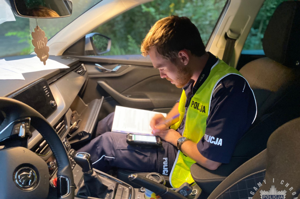 Policyjna akcja nad zalewem Nakło-Chechło