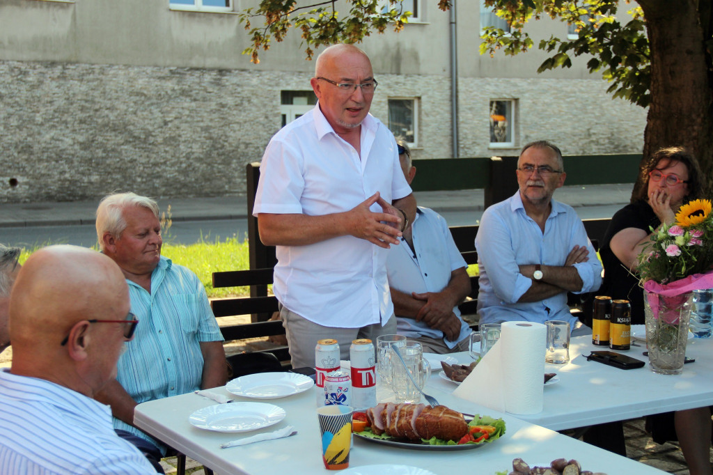 Radzionków. Górnicza ekipa na spotkaniu w skansenie