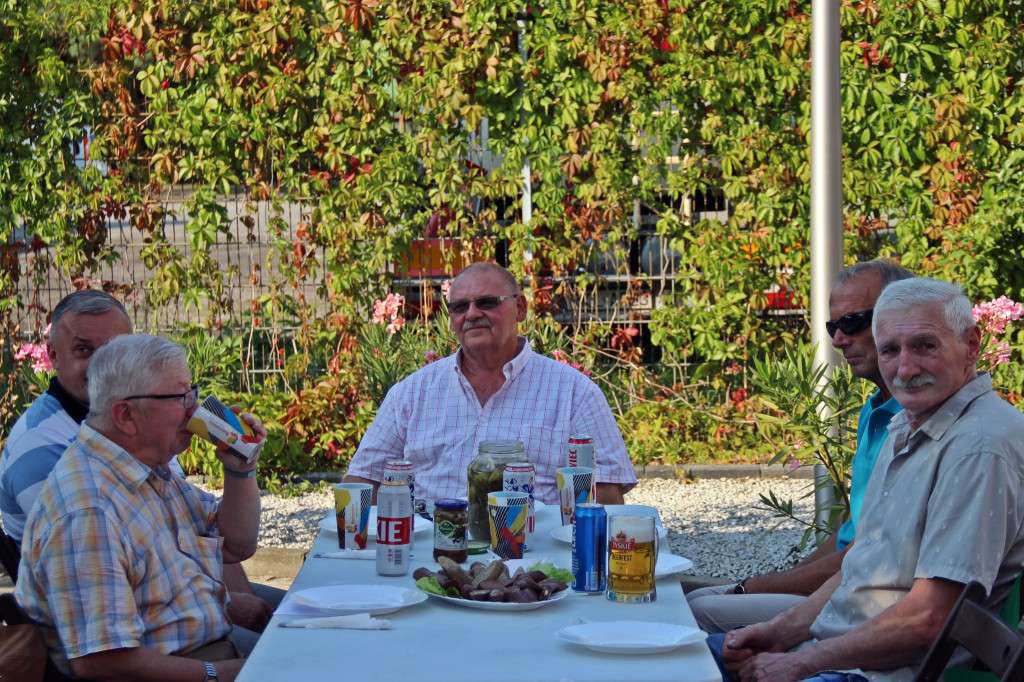 Radzionków. Górnicza ekipa na spotkaniu w skansenie