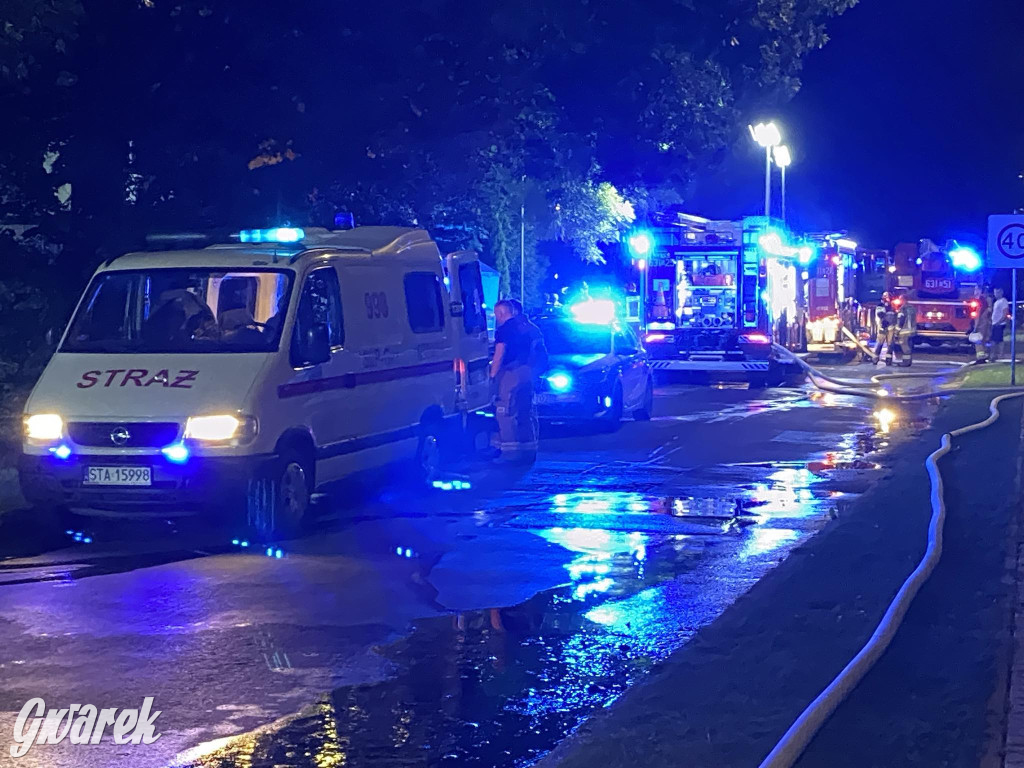 Tarnowskie Góry. Magazyn w płomieniach