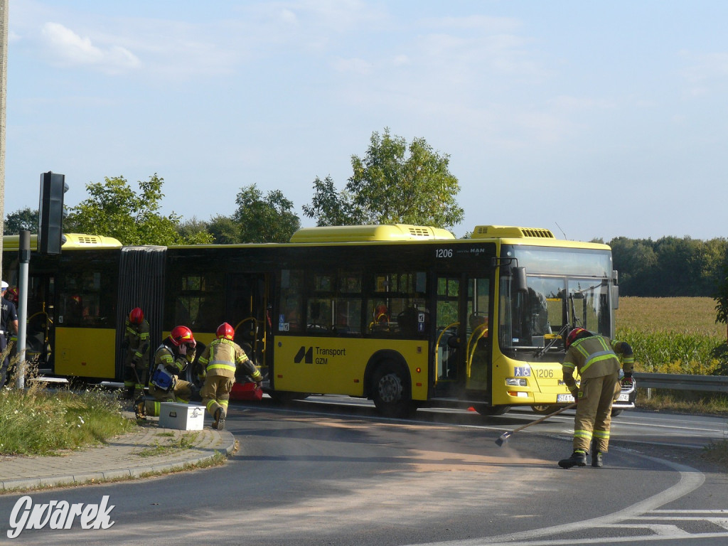 Tarnowskie Góry. Pożar miejskiego autobusu [FOTO]