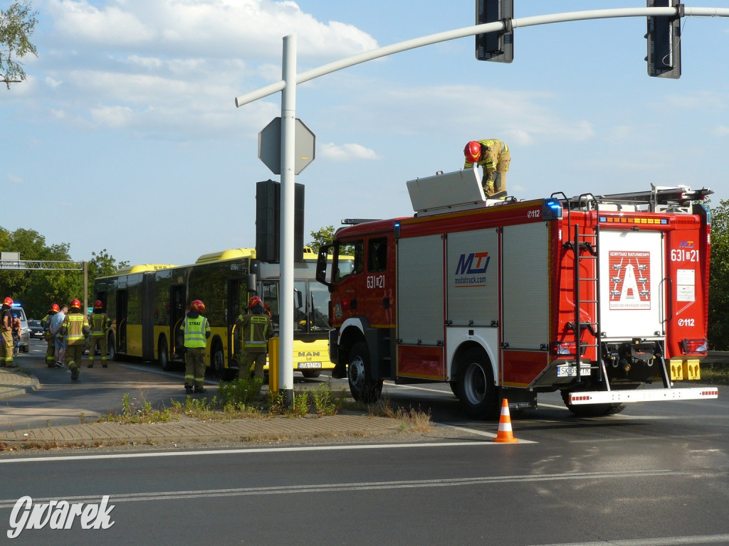 Tarnowskie Góry. Pożar miejskiego autobusu [FOTO]