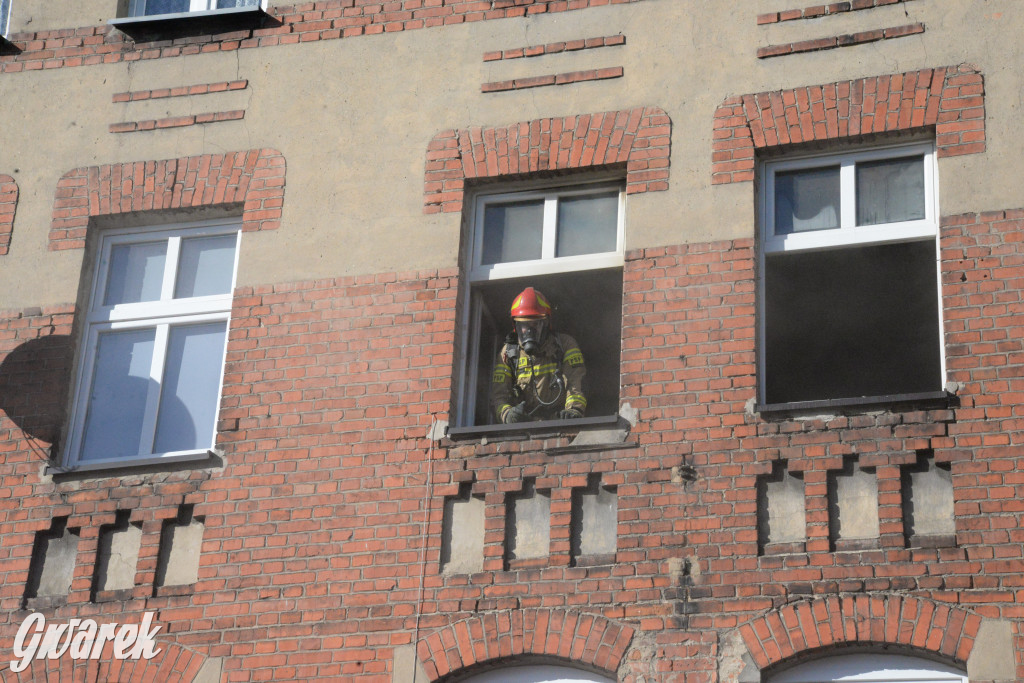 Tarnowskie Góry. Pożar przy ul. Powstańców Śląskich