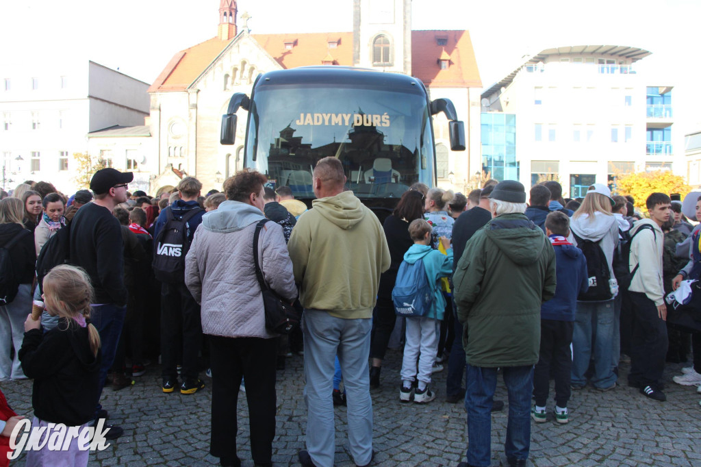 Tarnowskie Góry. Piłkarze Górnika Zabrze na rynku [FOTO]