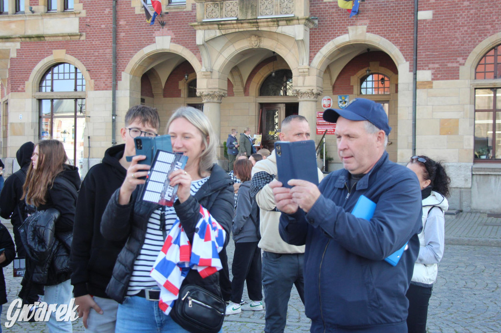 Tarnowskie Góry. Piłkarze Górnika Zabrze na rynku [FOTO]