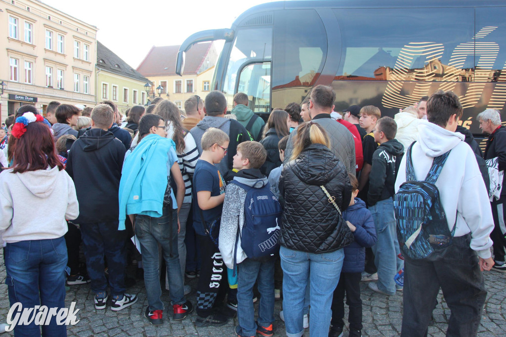 Tarnowskie Góry. Piłkarze Górnika Zabrze na rynku [FOTO]