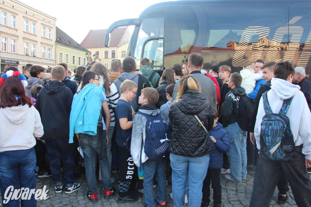 Tarnowskie Góry. Piłkarze Górnika Zabrze na rynku [FOTO]