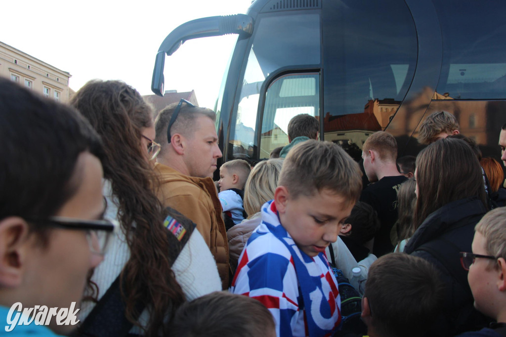 Tarnowskie Góry. Piłkarze Górnika Zabrze na rynku [FOTO]