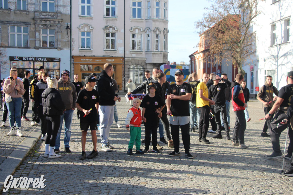 Tarnowskie Góry. Piłkarze Górnika Zabrze na rynku [FOTO]