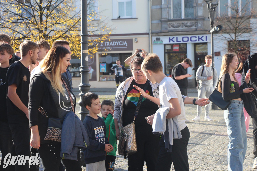 Tarnowskie Góry. Piłkarze Górnika Zabrze na rynku [FOTO]