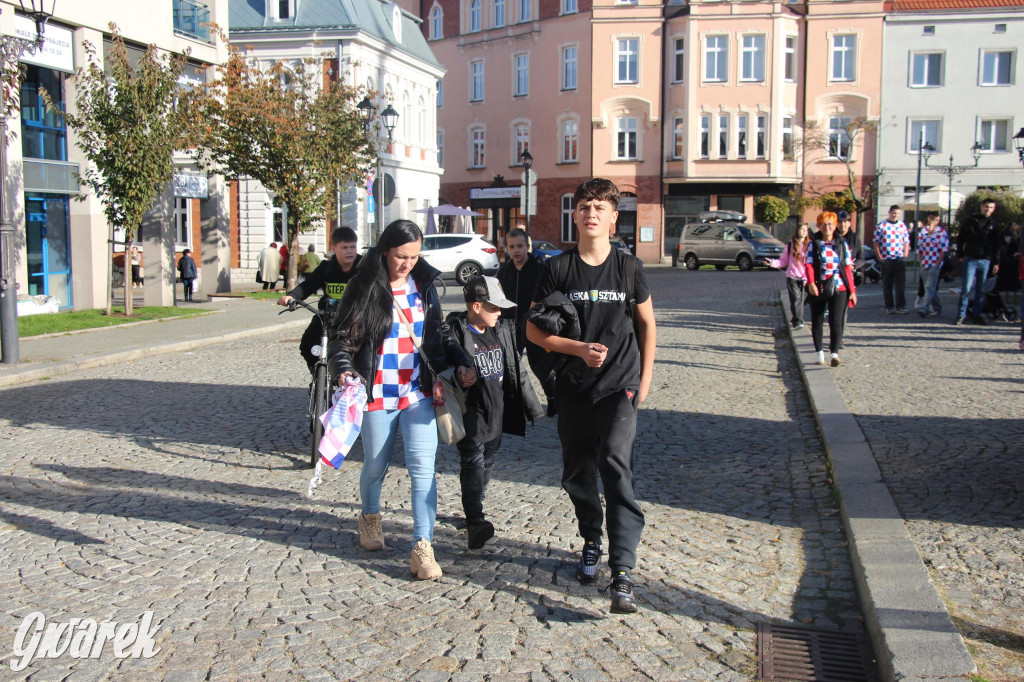 Tarnowskie Góry. Piłkarze Górnika Zabrze na rynku [FOTO]