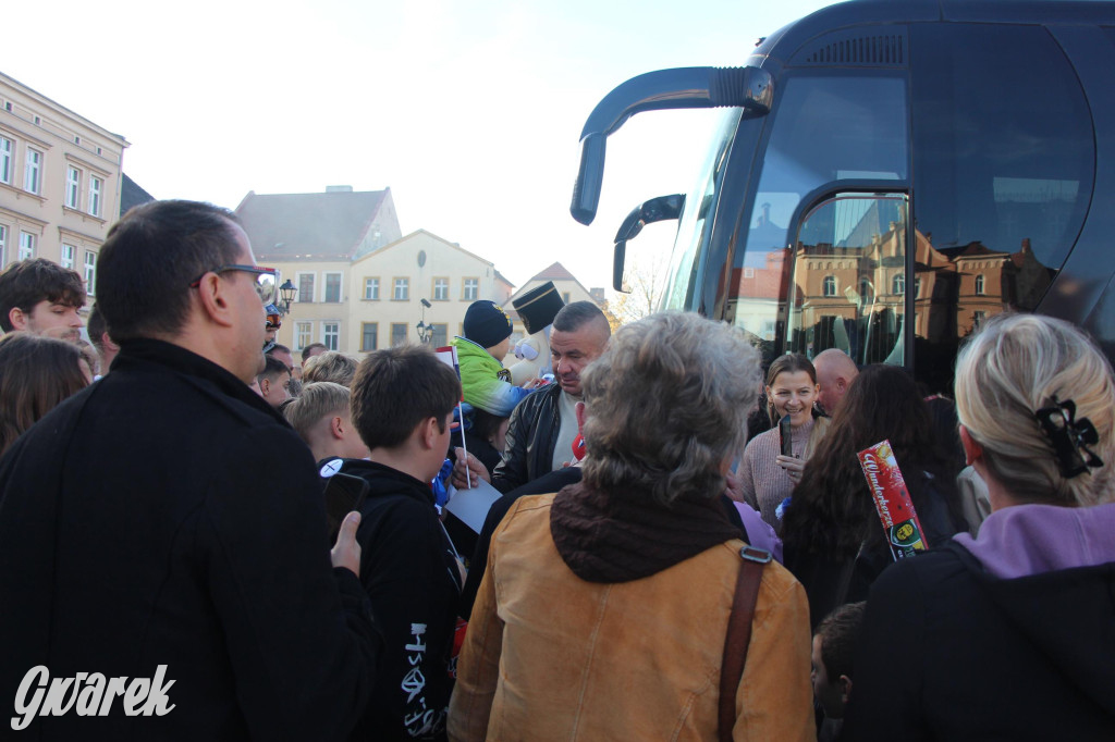 Tarnowskie Góry. Piłkarze Górnika Zabrze na rynku [FOTO]