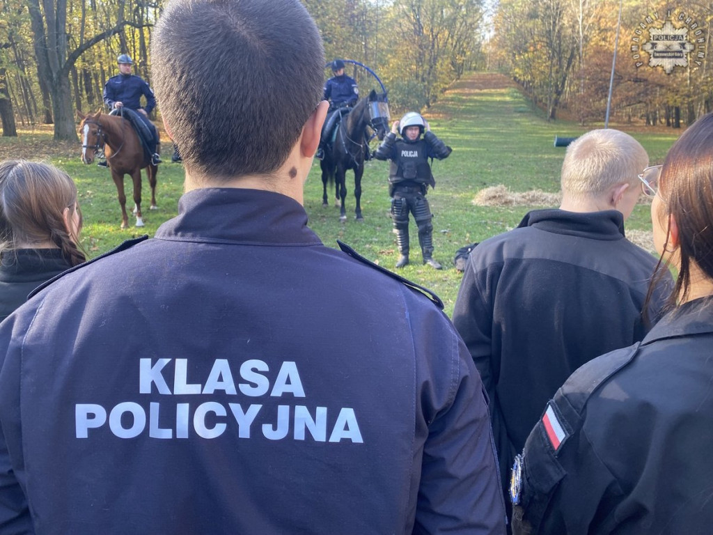 Tarnowskie Góry.  Akcja policji konnej w parku [FOTO]