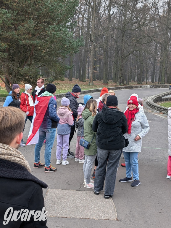 Świerklaniec. Pobiegli, poszli, świętowali w narodowych barwach