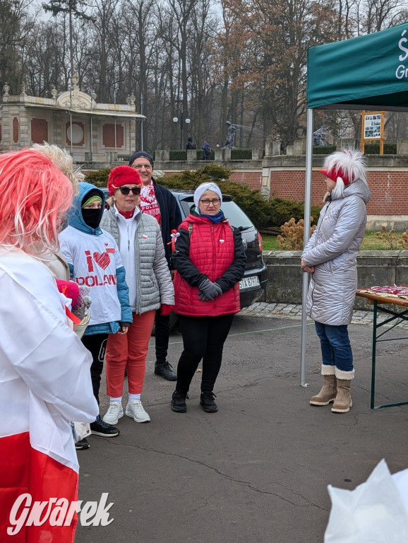 Świerklaniec. Pobiegli, poszli, świętowali w narodowych barwach