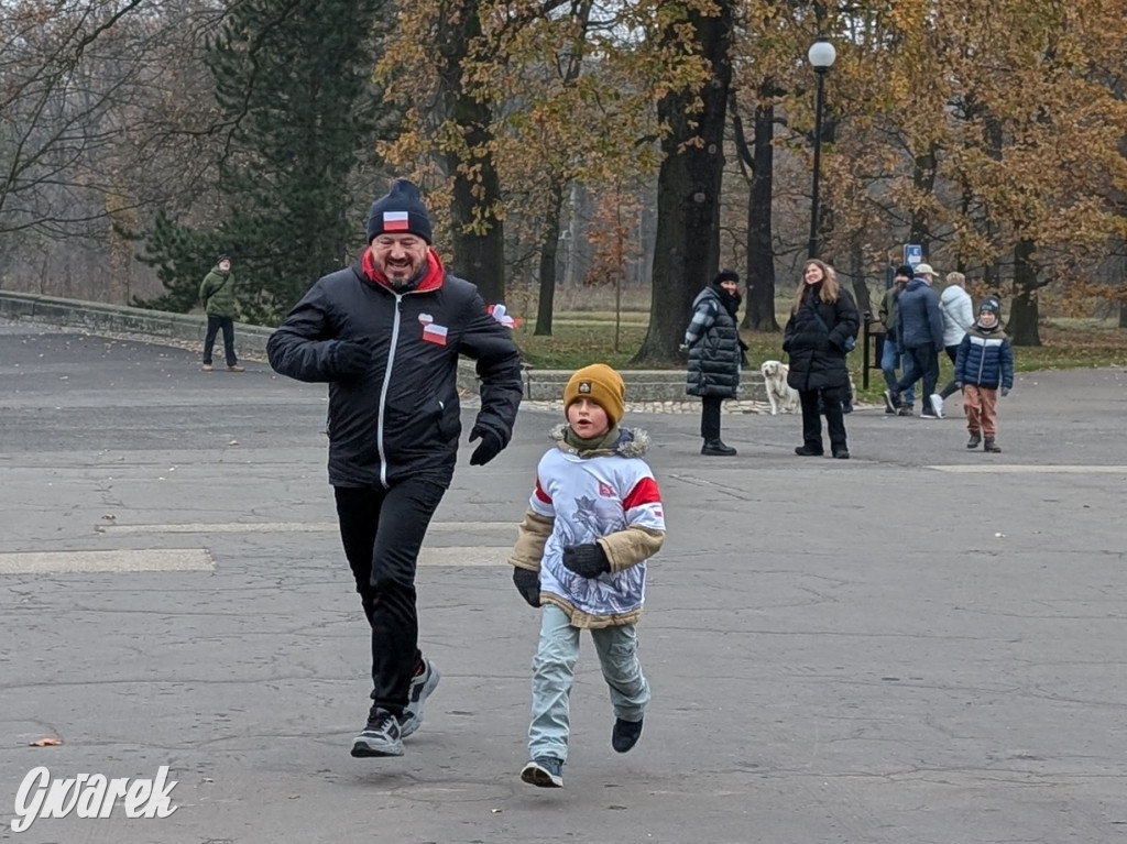 Świerklaniec. Pobiegli, poszli, świętowali w narodowych barwach