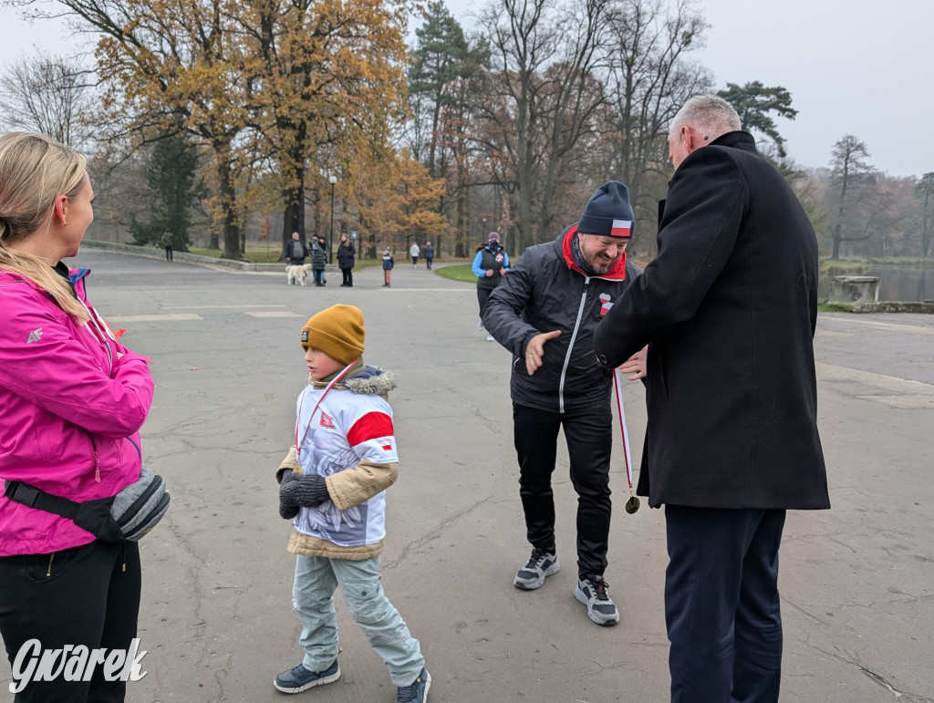 Świerklaniec. Pobiegli, poszli, świętowali w narodowych barwach