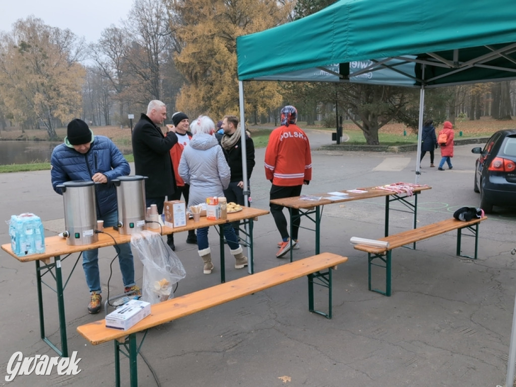 Świerklaniec. Pobiegli, poszli, świętowali w narodowych barwach