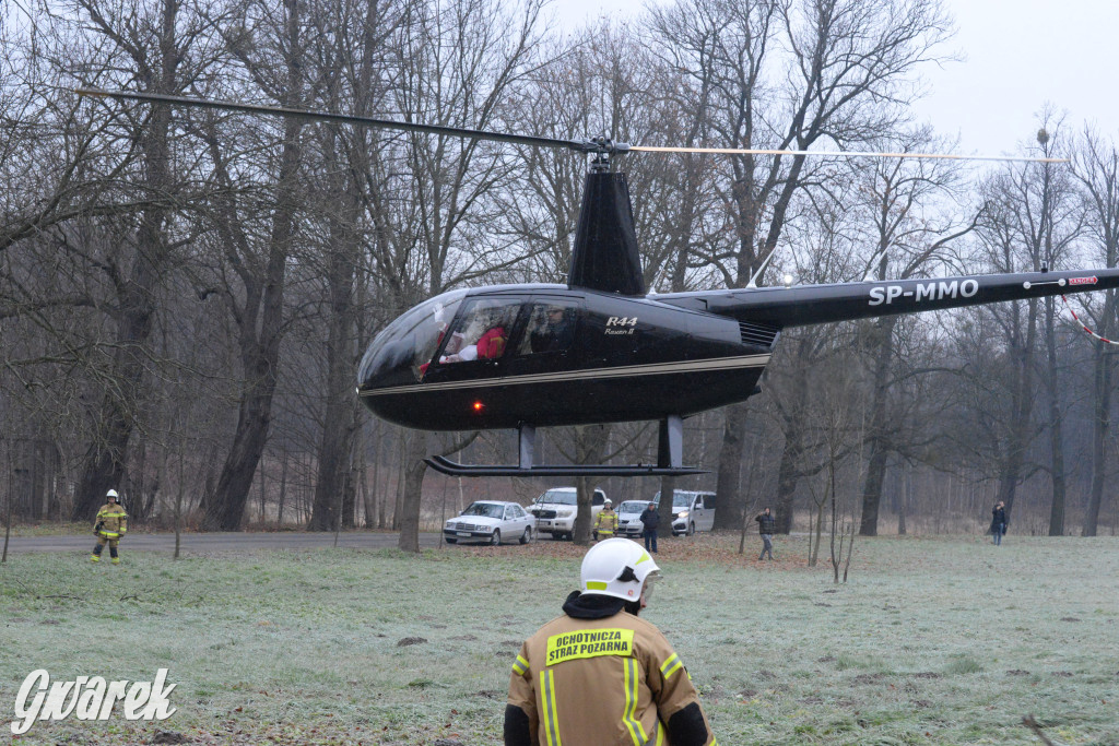 Mikołaj przyleciał do Nakła Śląskiego helikopterem [FOTO]