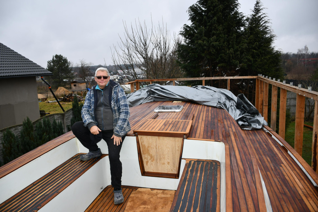 Tarnowskie Góry. Zbudował pełnomorski jacht