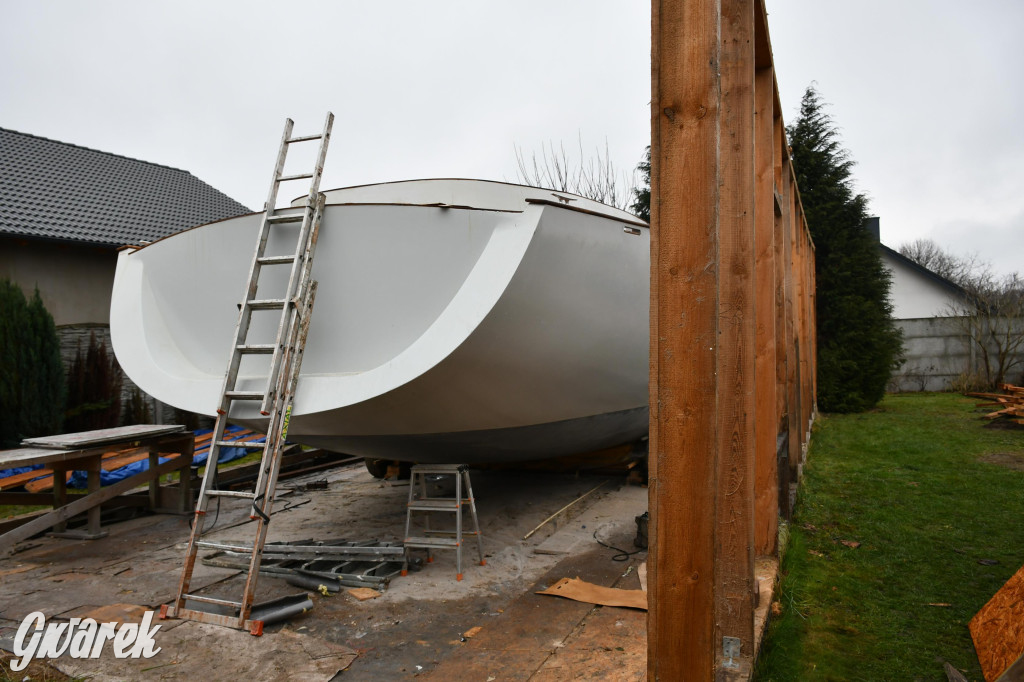 Tarnowskie Góry. Zbudował pełnomorski jacht