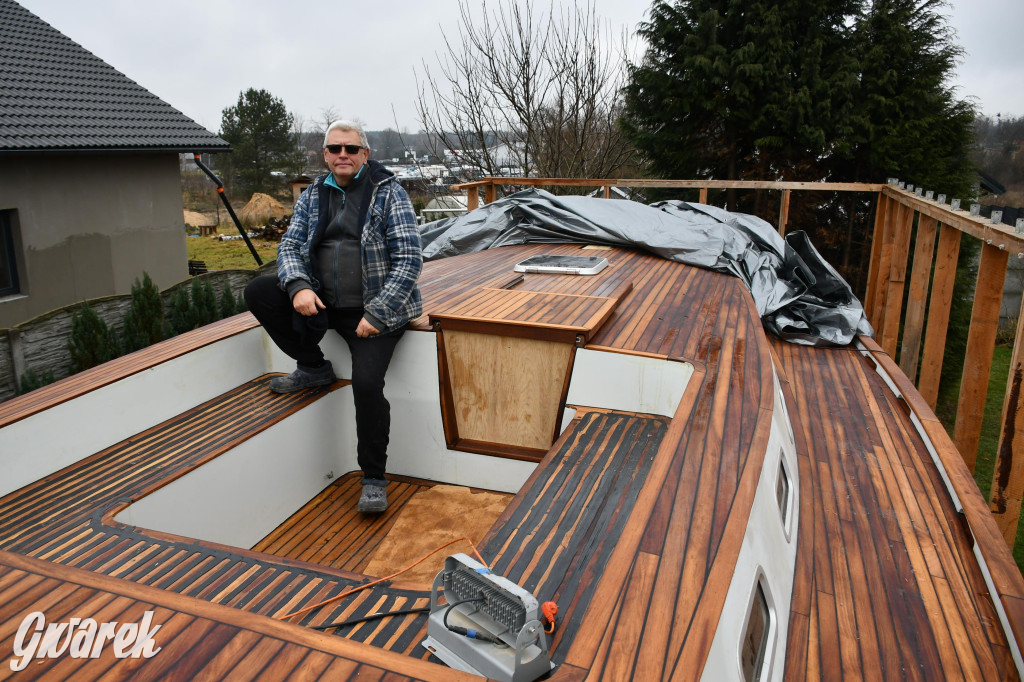 Tarnowskie Góry. Zbudował pełnomorski jacht