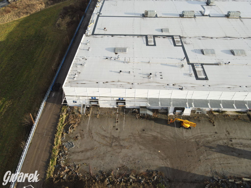 Tarnowskie Góry, dawne Tesco. Trwa rozbiórka