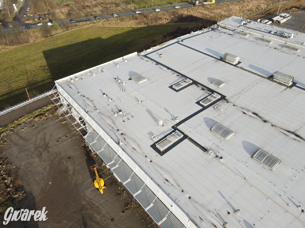 Tarnowskie Góry, dawne Tesco. Trwa rozbiórka