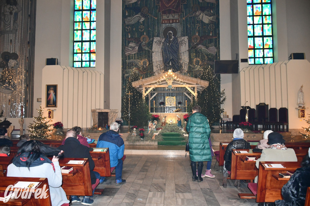 Radzionków, Rojca. Szopka i życzenia proboszcza