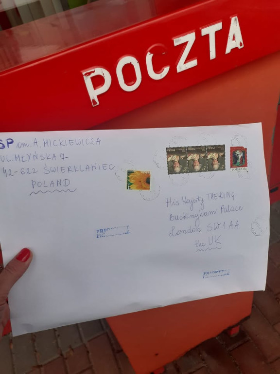 Świerklaniec. Dostali list od króla Karola III