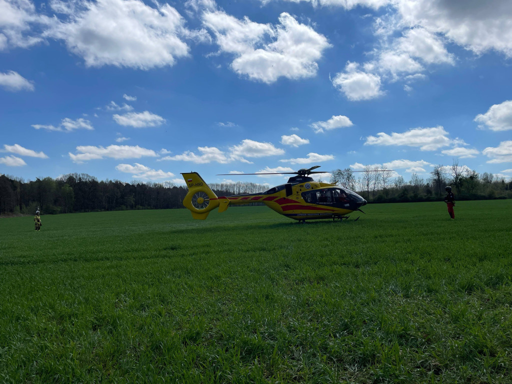 Pechowy upadek z konia, wezwano LPR