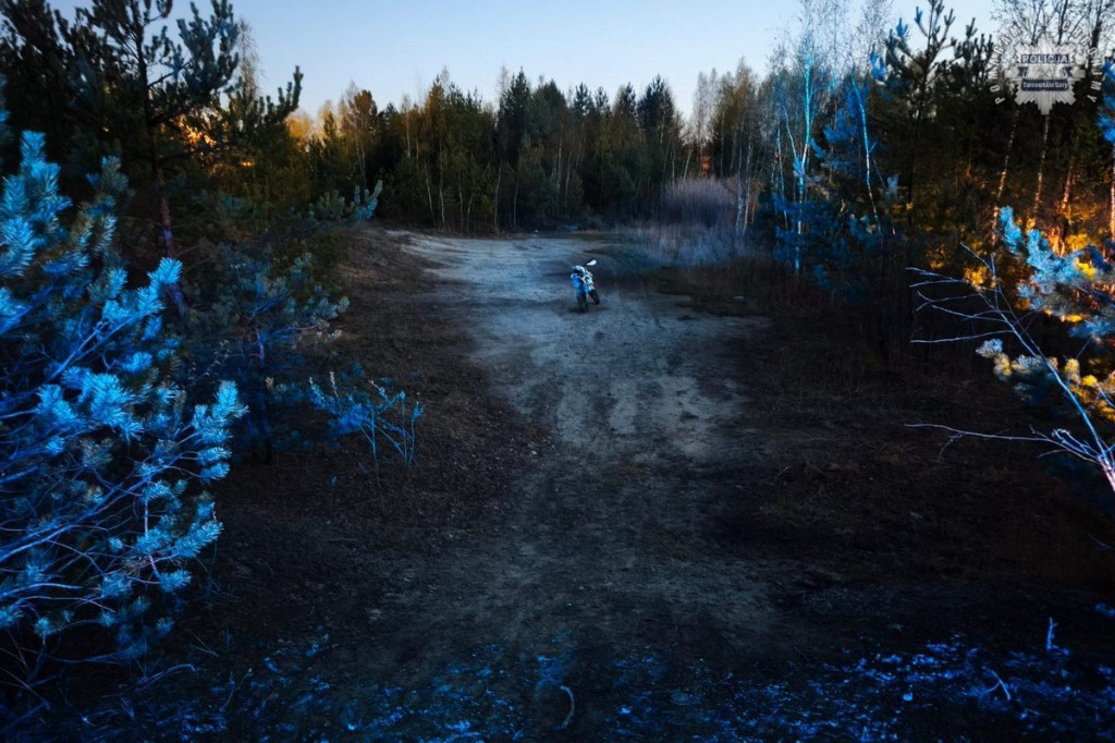 Wypadek 16-latka na motocyklu, interwencja LPR