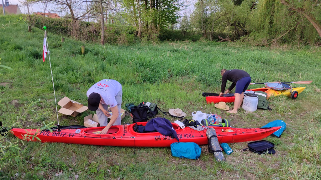 Kajakiem nad morze. Początek wyprawy