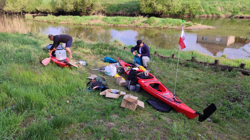 Kajakiem nad morze. Początek wyprawy