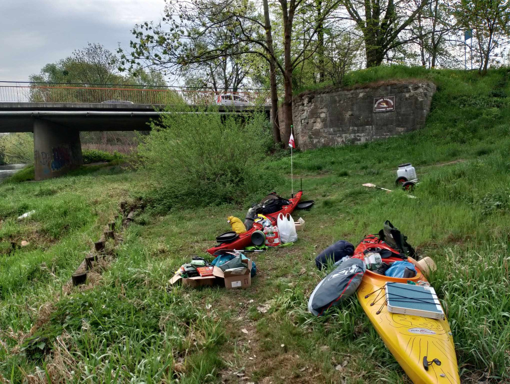 Kajakiem nad morze. Początek wyprawy