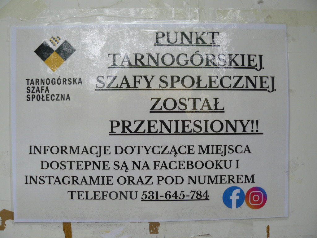 Przeprowadzka Tarnogórskiej Szafy Społecznej