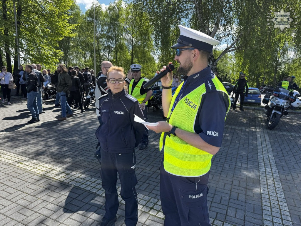 Parada motocykli na ulicach miasta