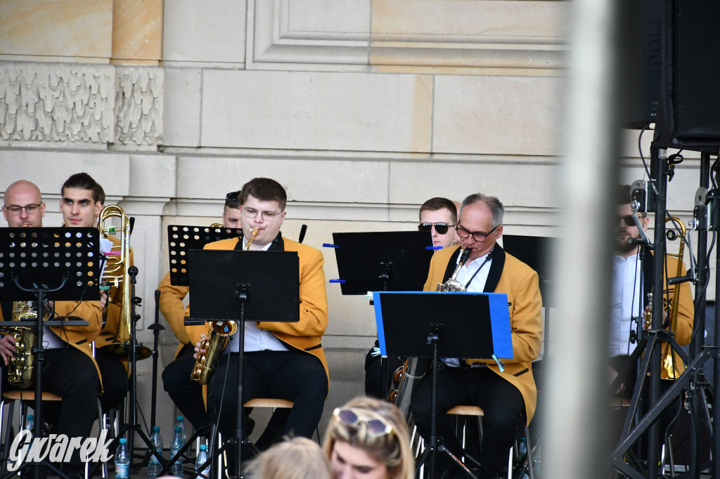 Świerklaniec. Relaks w parku, w tle TG Big Band