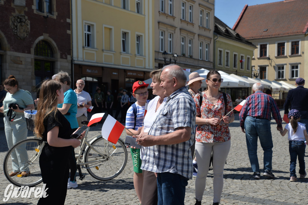 Tarnowskie Góry. Dzień Flagi na rynku