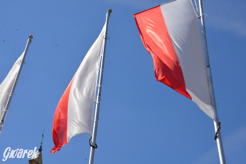 Tarnowskie Góry. Dzień Flagi na rynku