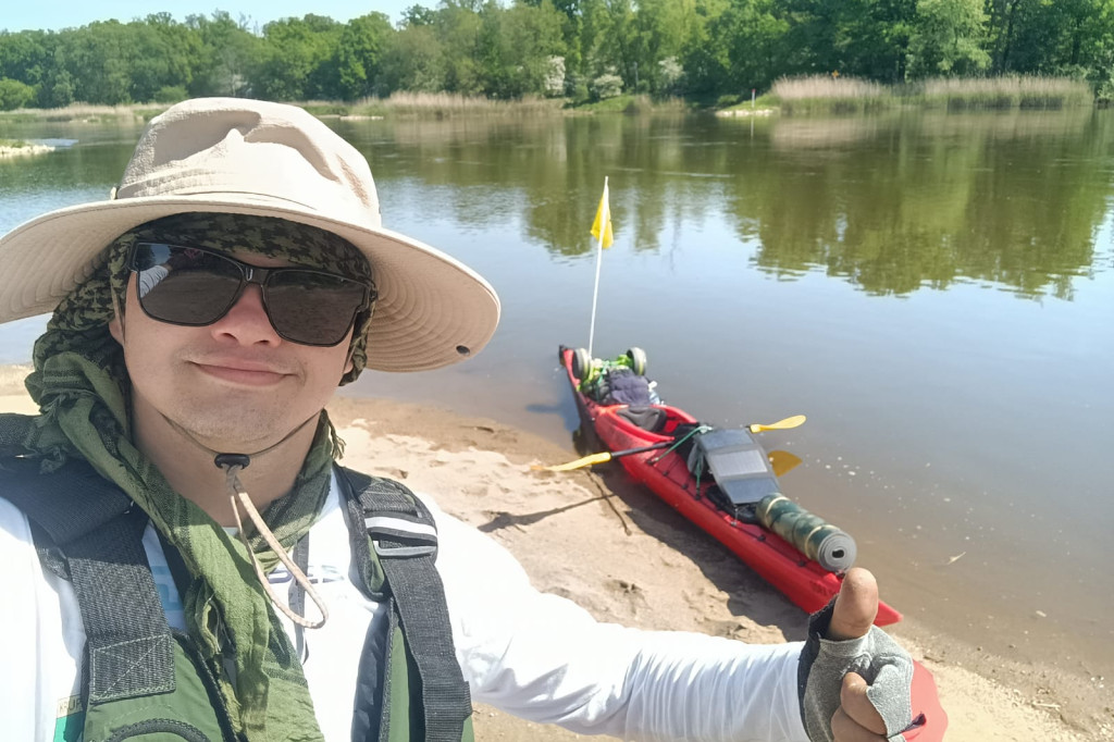 61 km wiosłowania jednego dnia, Bałtyk już bliżej