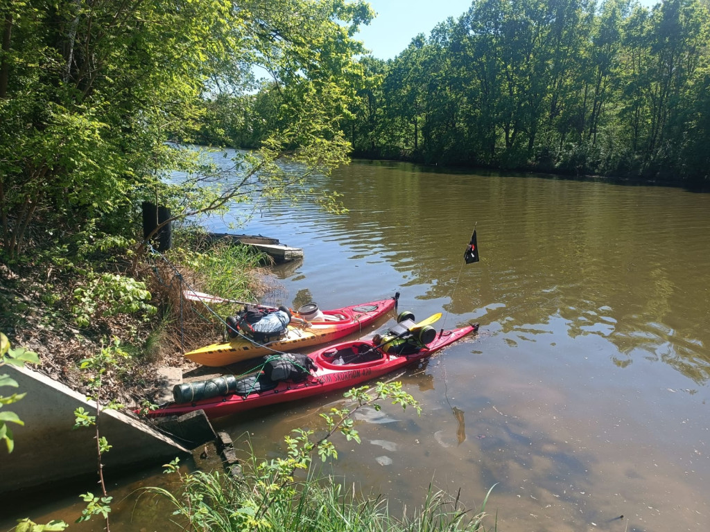 61 km wiosłowania jednego dnia, Bałtyk już bliżej