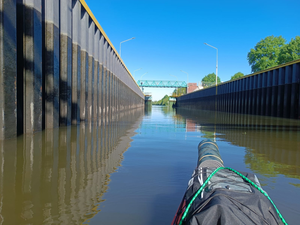 61 km wiosłowania jednego dnia, Bałtyk już bliżej